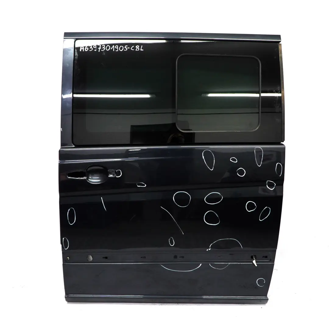 Mercedes Vito Viano W639 Sliding Door Side Rear Left N/S Carbon Black - 040 - SKU A6397301905-CBL - Part number A6397301905