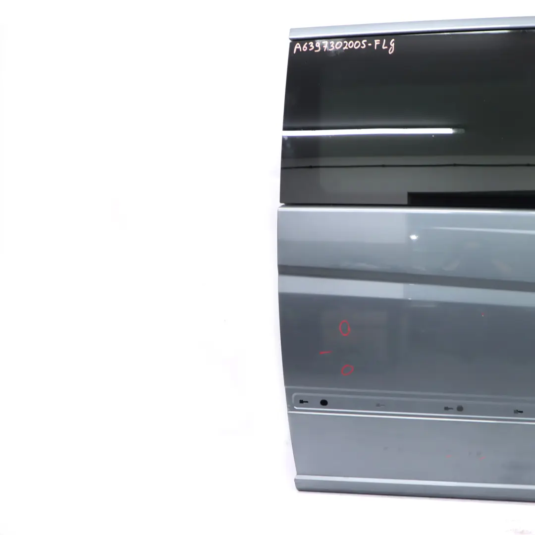 Sliding Side Door Rear Right O/S Flint Grey Metallic - 368 to Mercedes Vito W639 with Part number A6397302005 Mercedes Vito W639 Sliding Side Door Rear Right O/S Flint Grey Metallic - 368 - SKU A6397302005-FLG - Part number A6397302005