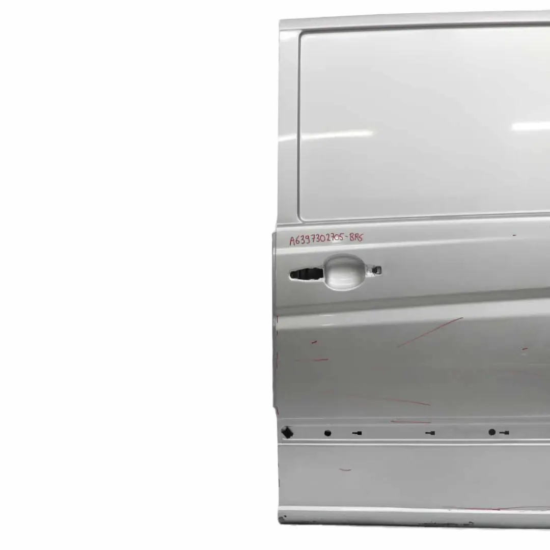 Mercedes Vito W639 Sliding Door Rear Left N/S Brilliant Silver Metallic - 9744 - SKU A6397302705-BRS - Part number A6397302705