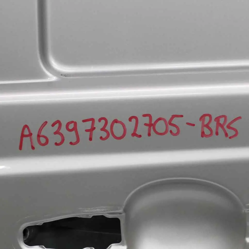 Sliding Door Rear Left N/S Brilliant Silver Metallic - 9744 to Mercedes Vito W639 with Part number A6397302705 Mercedes Vito W639 Sliding Door Rear Left N/S Brilliant Silver Metallic - 9744 - SKU A6397302705-BRS - Part number A6397302705