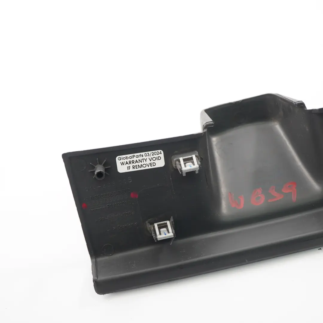 Puertas Traseras Corredizas Embellecedor Parachoques Izquierdo para Mercedes W639 con número de pieza A6397330008 Mercedes W639 Puertas Traseras Corredizas Embellecedor Parachoques Izquierdo - SKU A6397330008 - Número de pieza A6397330008