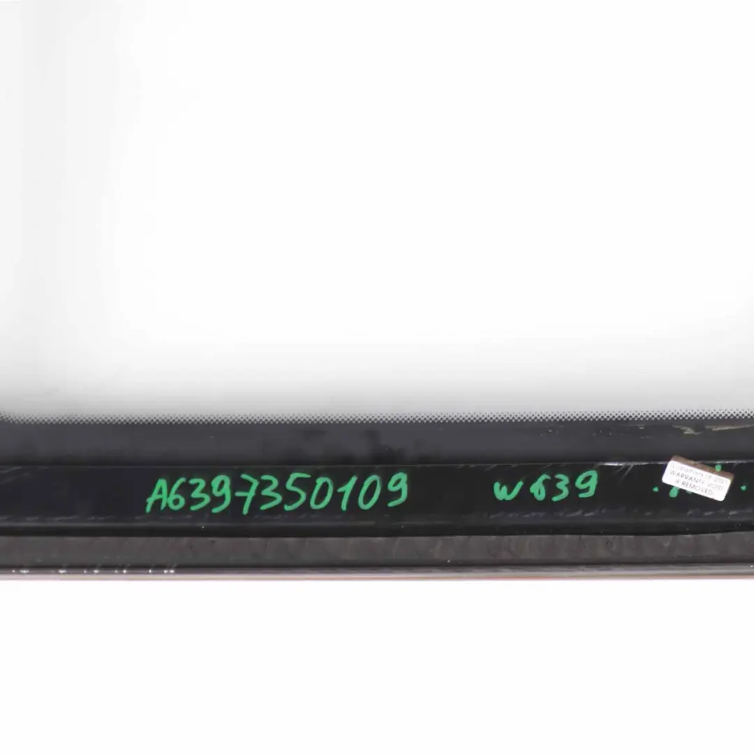 Side Window Right O/S Sliding Door Glass AS2 to Mercedes Vito W639 with Part number A6397350009 Mercedes Vito W639 Side Window Right O/S Sliding Door Glass AS2 - SKU A6397350109 - Part number A6397350009