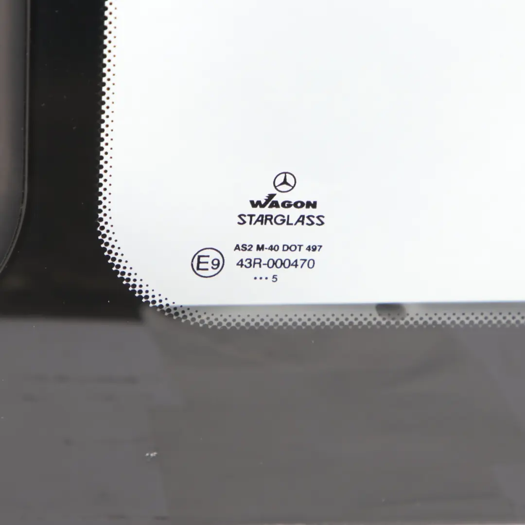 Side Window Right O/S Sliding Door Glass AS2 to Mercedes Vito W639 with Part number A6397350009 Mercedes Vito W639 Side Window Right O/S Sliding Door Glass AS2 - SKU A6397350109 - Part number A6397350009