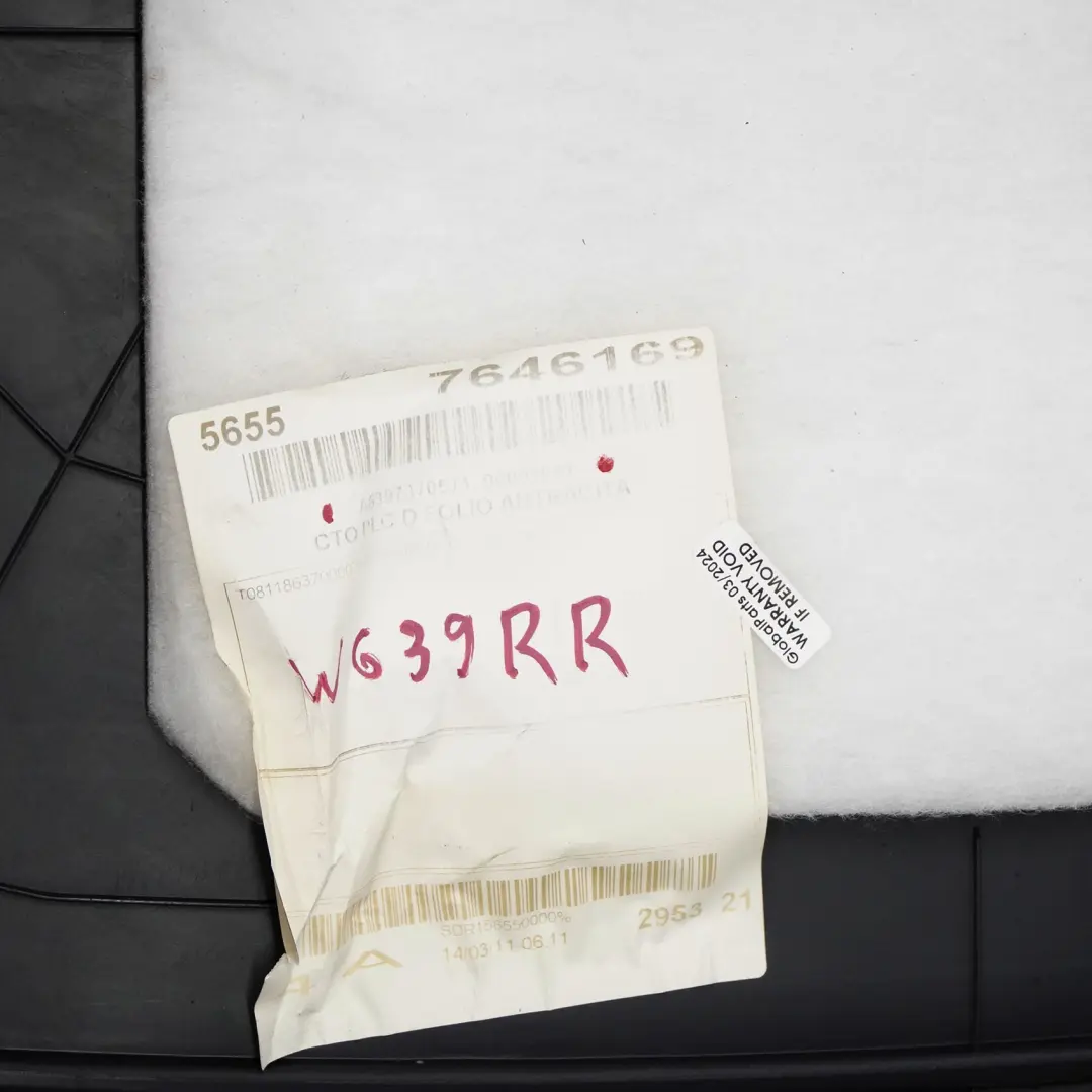 Mercedes Vito W639 Türkarte hinten rechts Verkleidung Verkleidung Schwarz - SKU A6397370571 - Teilenummer A6397370571