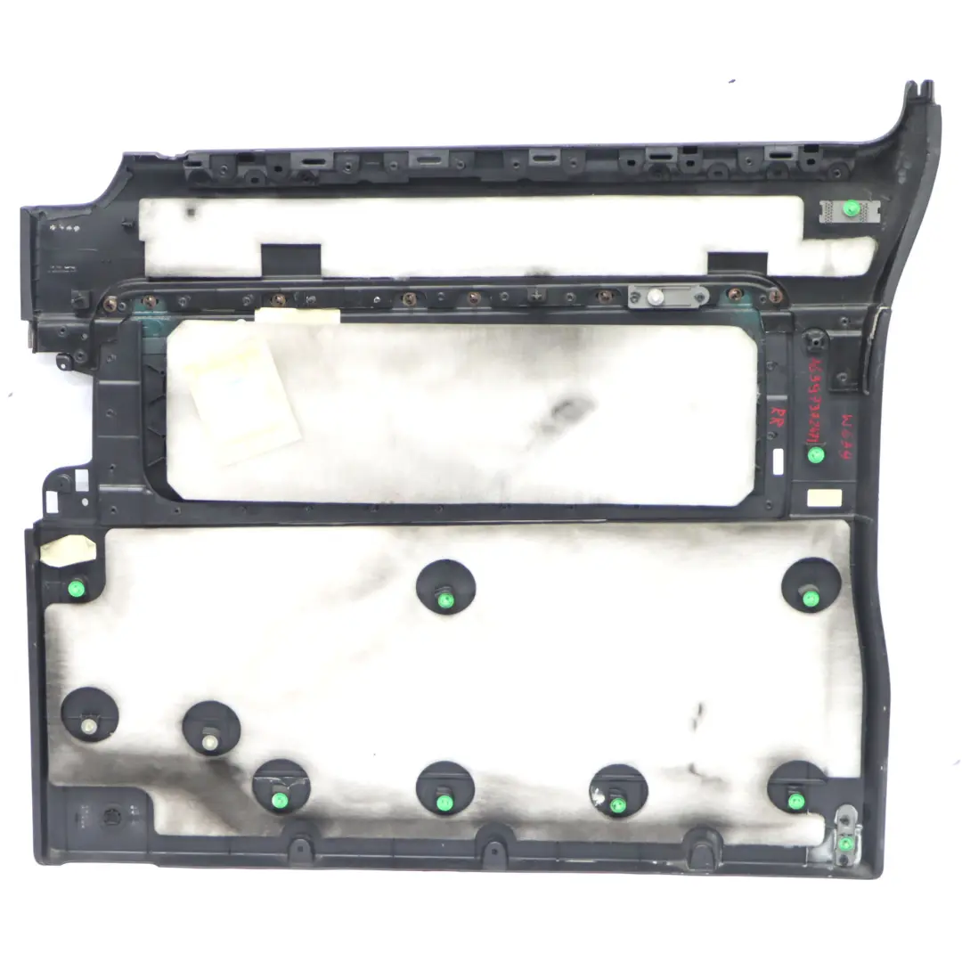 Mercedes Vito W639 Scheda Porta Posteriore Sinistra Rivestimento Pelle Nera - SKU A6397372371 - Numero di parte A6397372371