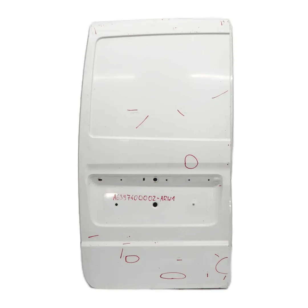 Mercedes Vito W639 Rear Door Left N/S Boot Lid Tailgate Arctic White - 9147 - SKU A6397400002-ARW1 - Part number A6397400002
