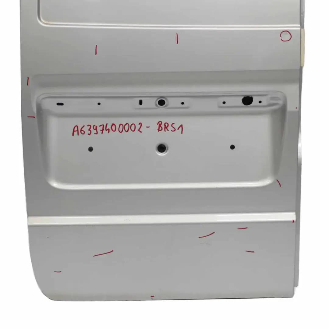 Mercedes Vito W639 Rear Door Left N/S Boot Lid Tailgate Brilliant Silver - 9744 - SKU A6397400002-BRS1 - Part number A6397400002