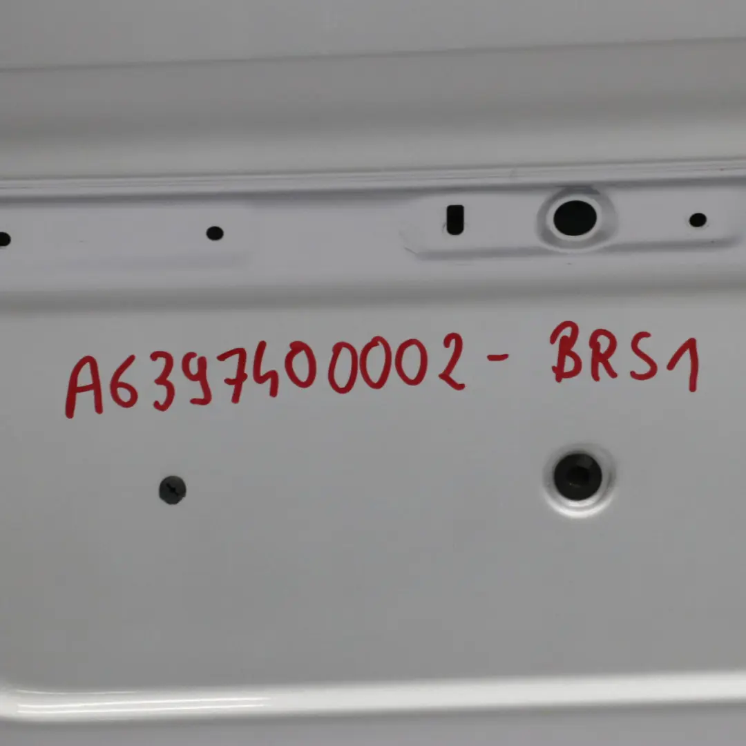 Mercedes Vito W639 Rear Door Left N/S Boot Lid Tailgate Brilliant Silver - 9744 - SKU A6397400002-BRS1 - Part number A6397400002