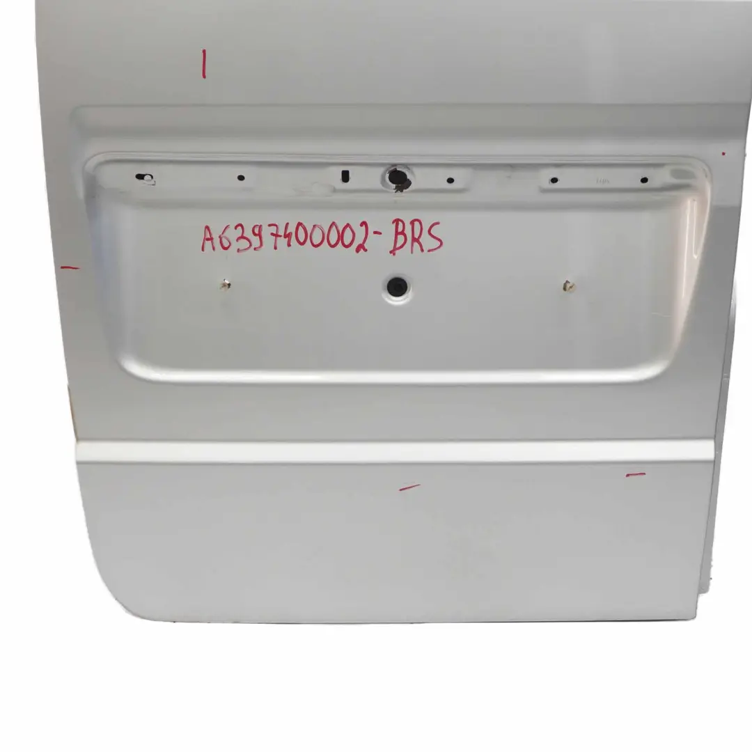 Mercedes Vito W639 Rear Door Left N/S Boot Lid Tailgate Brilliant Silver - 9744 - SKU A6397400002-BRS - Part number A6397400002