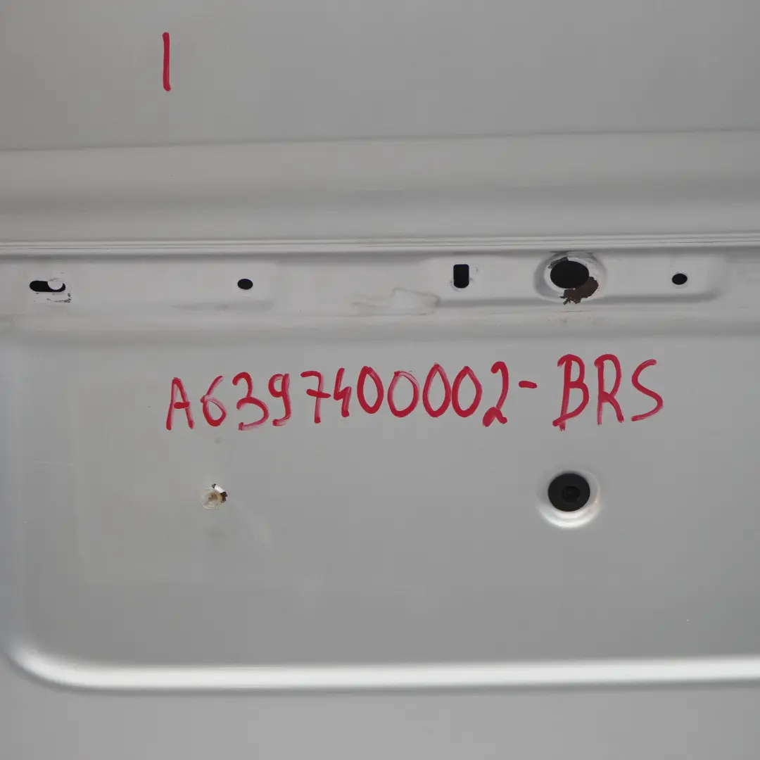 Door Left N/S Boot Lid Tailgate Brilliant Silver - 9744 to Mercedes Vito W639 Rear with Part number A6397400002 Mercedes Vito W639 Rear Door Left N/S Boot Lid Tailgate Brilliant Silver - 9744 - SKU A6397400002-BRS - Part number A6397400002