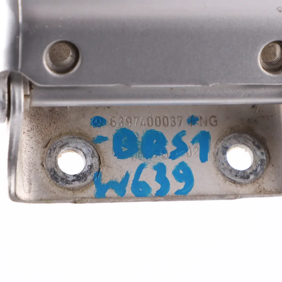 Boot Trunk Tailgate Hinge Brilliant Silver 9744 to Mercedes Vito W639 with Part number A6397400037 Mercedes Vito W639 Boot Trunk Tailgate Hinge Brilliant Silver 9744 - SKU A6397400037-BRS1 - Part number A6397400037