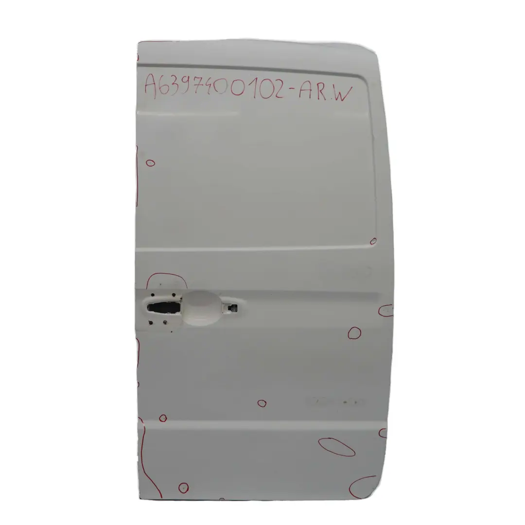 Mercedes W639 Porta Posteriore Destra Portellone Posteriore Bianco Artico - 9147 - SKU A6397400102-ARW - Numero di parte A6397400102