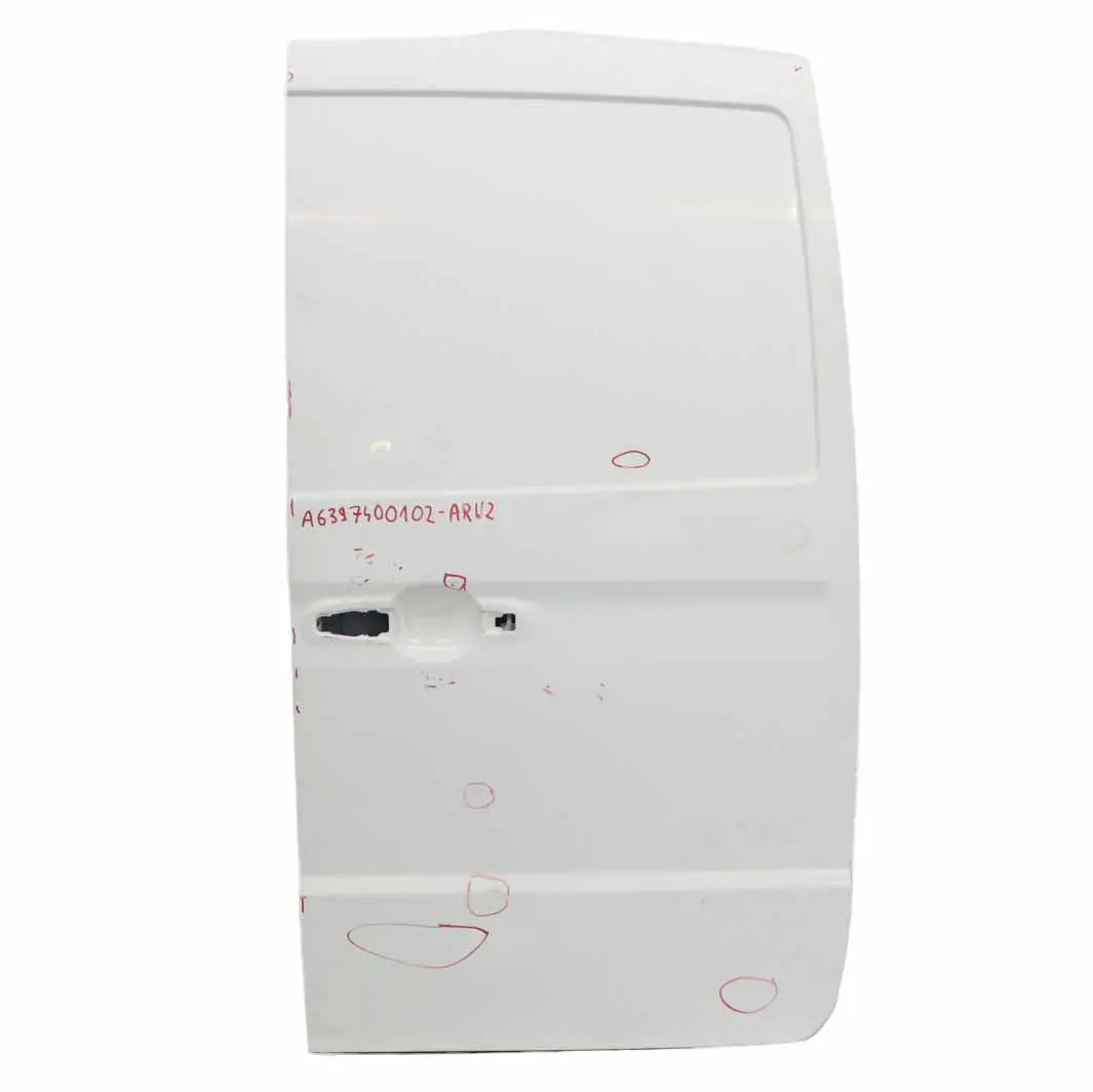 Mercedes Vito W639 Porte arriere droite couvercle de coffre hayon blanc - SKU A6397400102-ARW2 - Numéro de pièce A6397400102