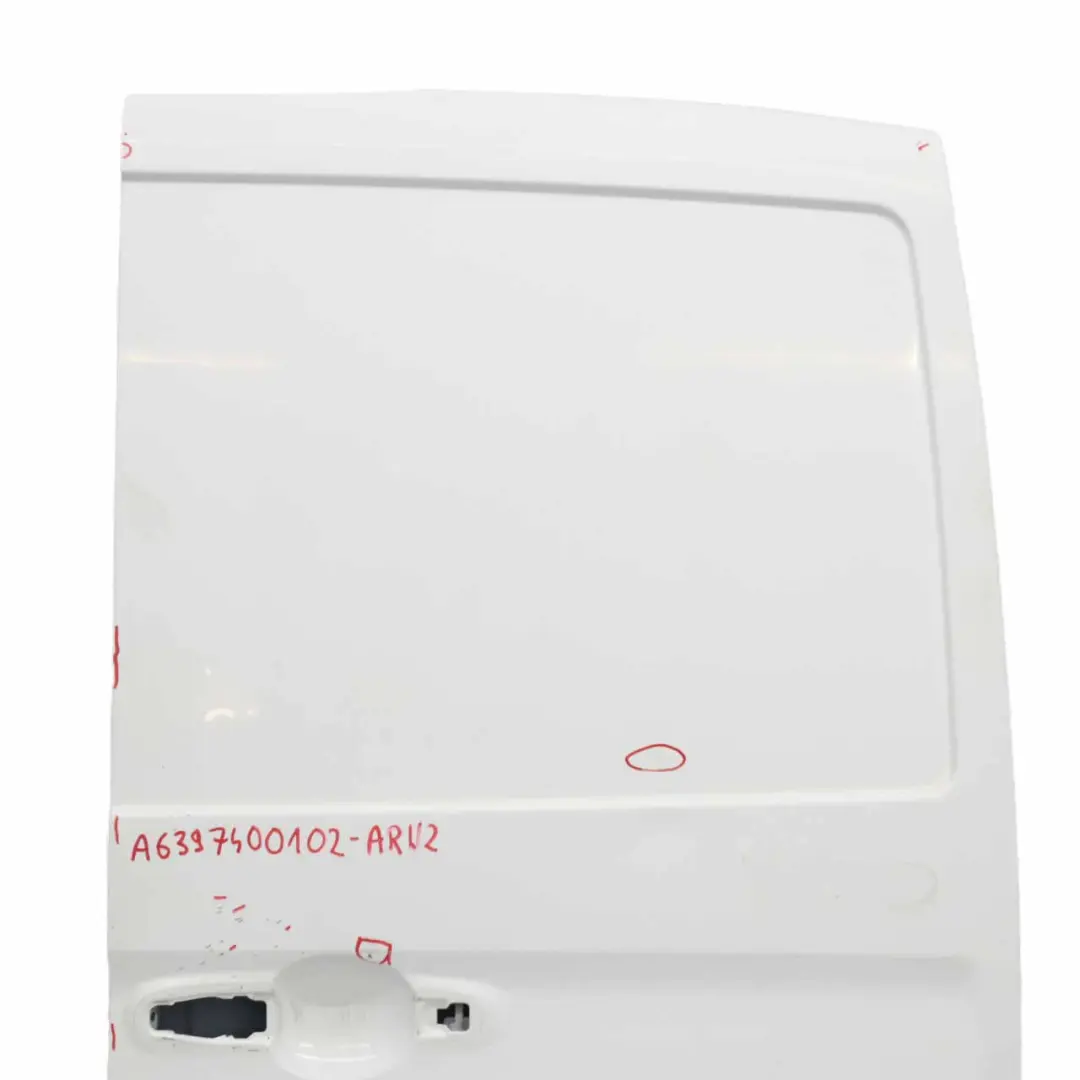 Mercedes Vito W639 Puerta Derecha Tapa Maletero Portón Trasero Blanco Ártico - SKU A6397400102-ARW2 - Número de pieza A6397400102