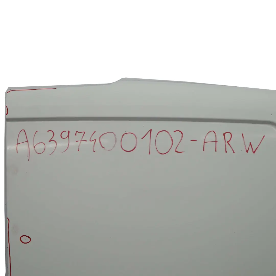 Mercedes Vito W639 Rear Door Right O/S Boot Lid Tailgate Arctic White - 9147 - SKU A6397400102-ARW - Part number A6397400102