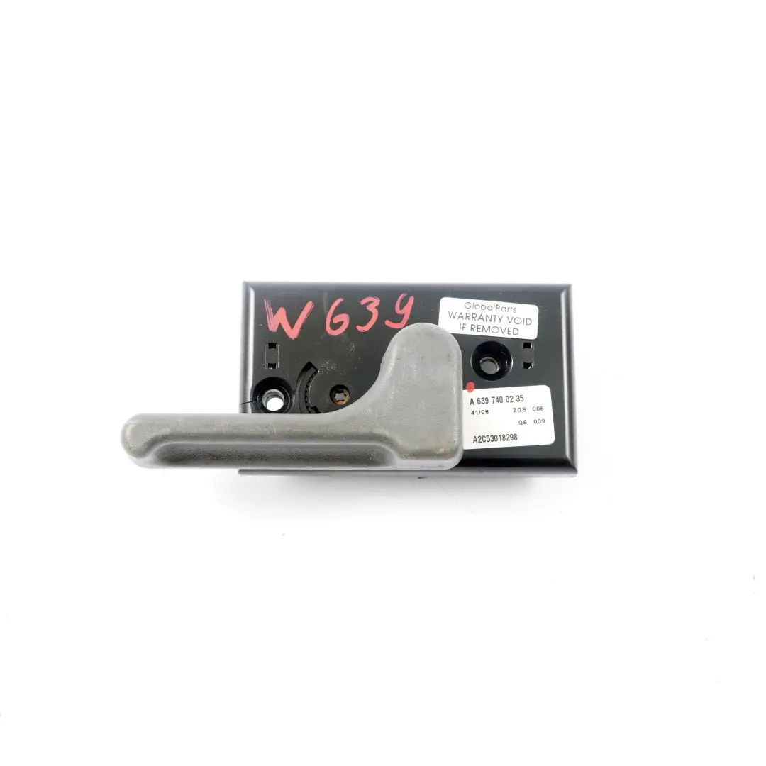  Tirador de Puerta Mercedes W639 Mecanismo Cierre Interior Izquierdo - SKU A6397400235 - Número de pieza A6397400235
