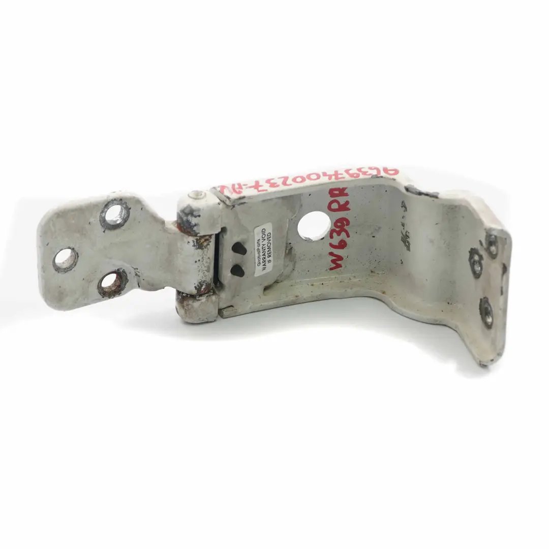 Tailgate Hinge Mercedes Vito W639 Lower Right O/S Boot Trunk Hinge Arctic White - SKU A6397400237-ARW - Part number A6397400237