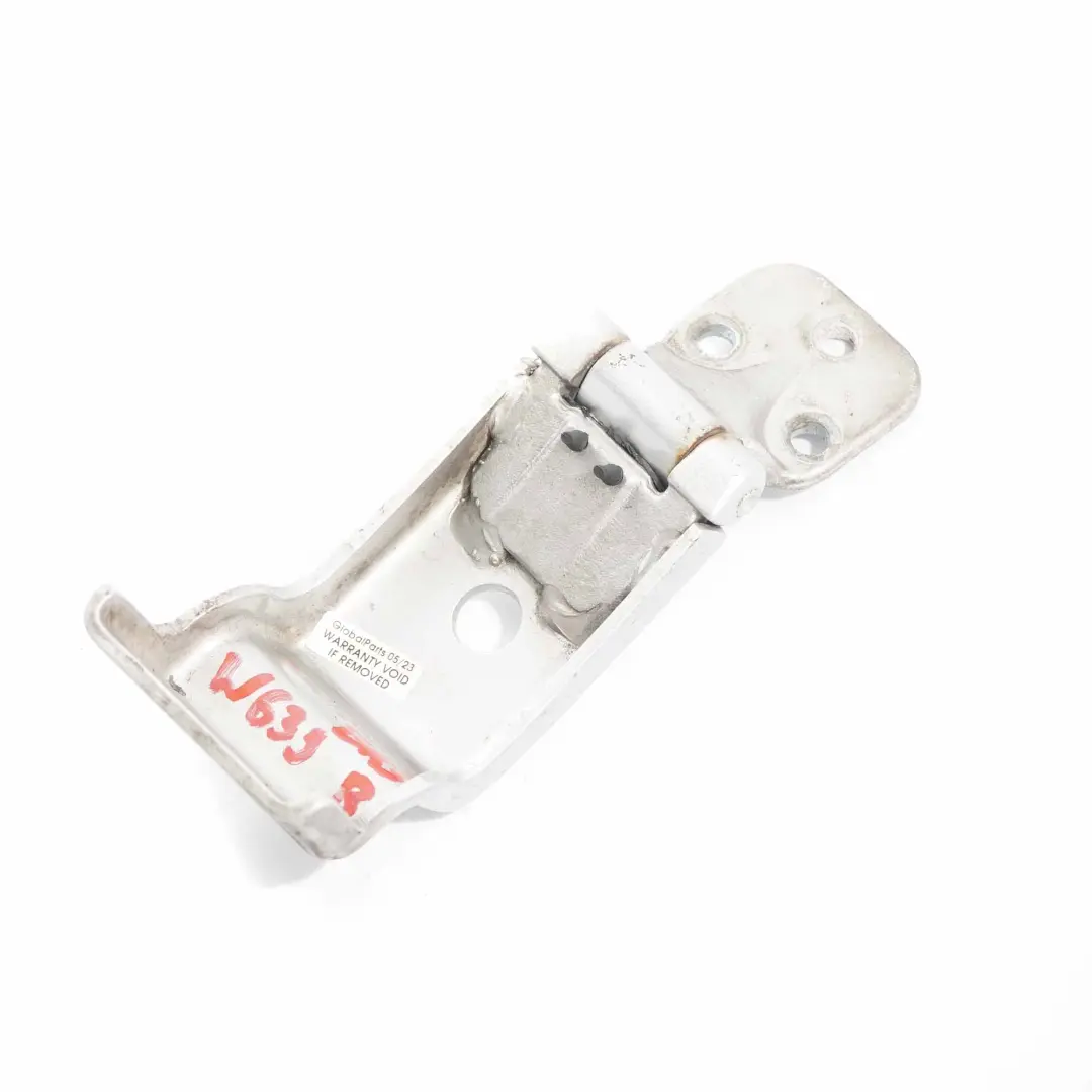 Hinge Lower Right O/S Trunk Brilliant Silver to Mercedes W639 Tailgate with Part number A6397400237 Mercedes W639 Tailgate Hinge Lower Right O/S Trunk Brilliant Silver - SKU A6397400237-BRS - Part number A6397400237