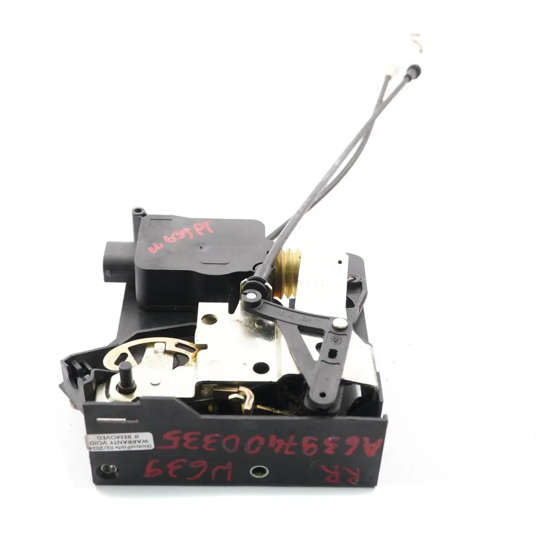 Mercedes W639 Cerradura Puerta Trasera Derecha Mecanismo Pestillo - SKU A6397400335 - Número de pieza A6397400335