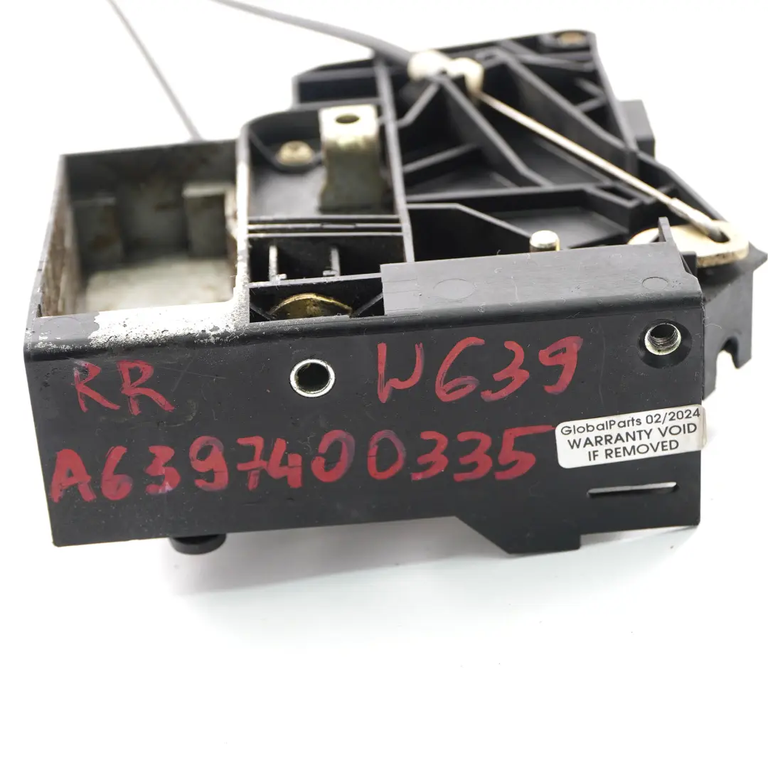 Mercedes Vito W639 Tür schloss hinten rechts Mechanismus Riegel - SKU A6397400335 - Teilenummer A6397400335