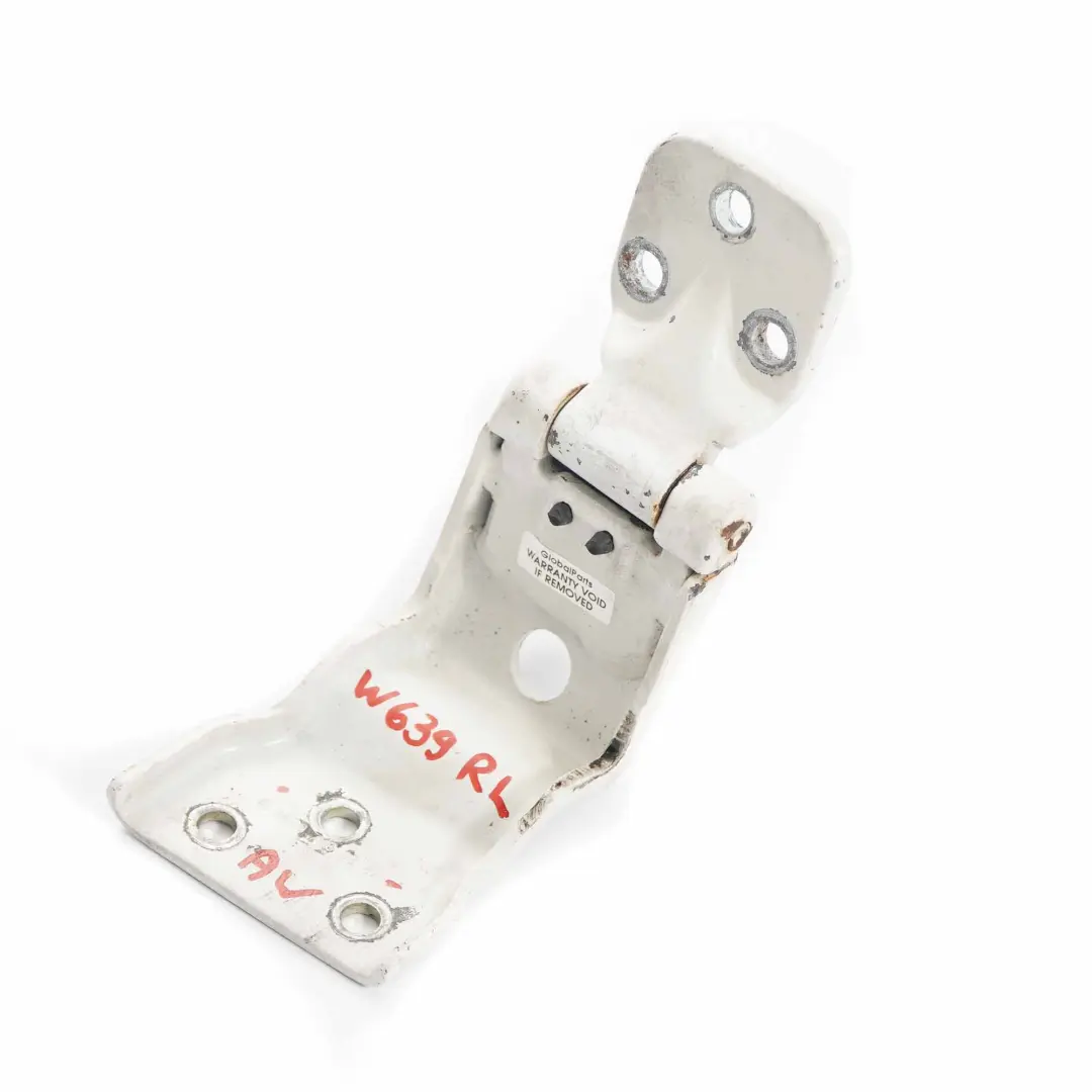 Bisagra Portón Trasero Izquierda Maletero Blanco - 9147 para Mercedes Vito W639 con número de pieza A6397400337 Mercedes Vito W639 Bisagra Portón Trasero Izquierda Maletero Blanco - 9147 - SKU A6397400337-ARW - Número de pieza A6397400337