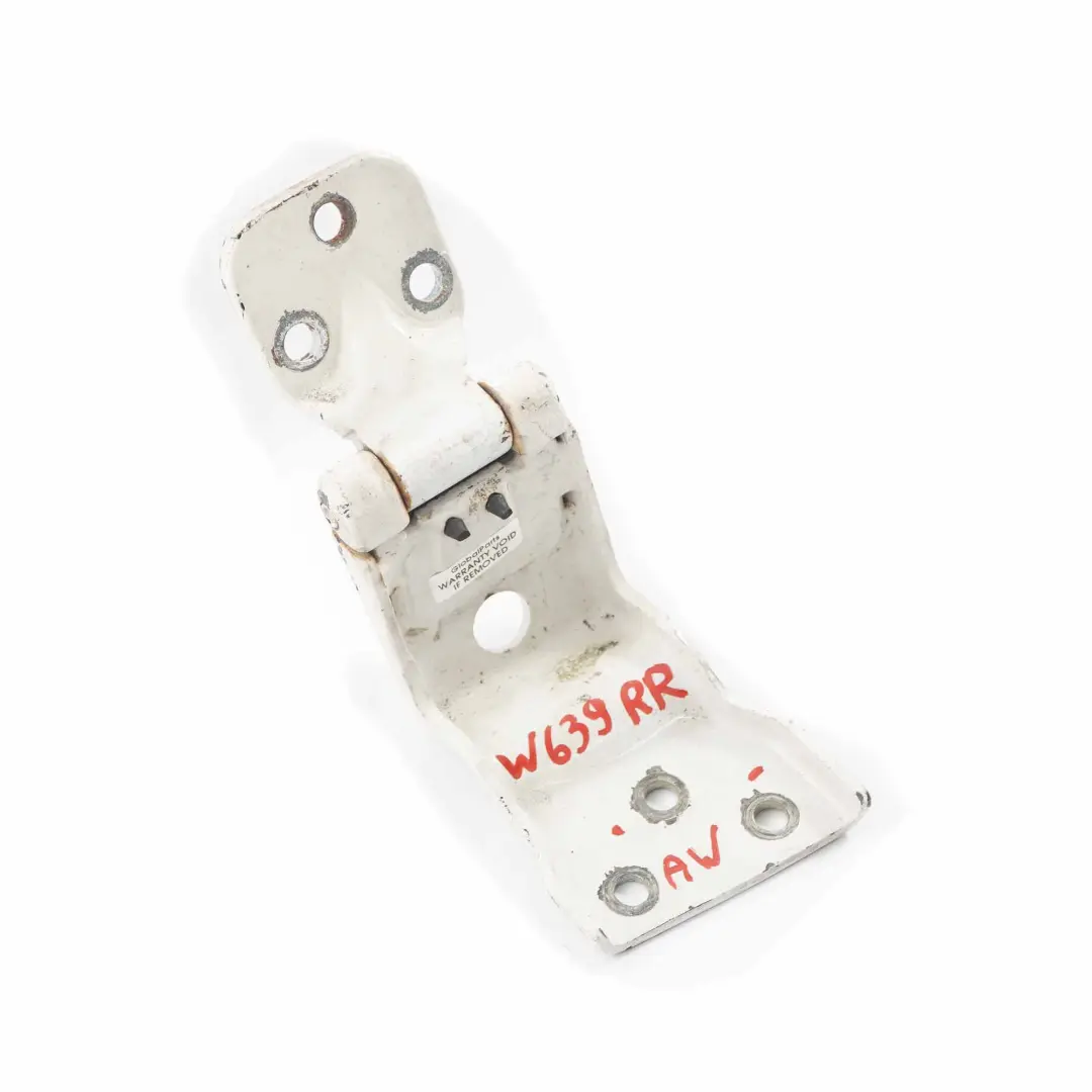 Tailgate Hinge Mercedes Vito W639 Top Right O/S Boot Trunk Hinge Arctic White - SKU A6397400437-ARW - Part number A6397400437
