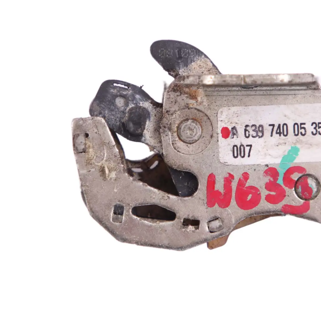 Left Right Lower Sliding Door Lock Latch to Mercedes Vito W639 Rear with Part number A6397400535 Mercedes Vito W639 Rear Left Right Lower Sliding Door Lock Latch - SKU A6397400535 - Part number A6397400535
