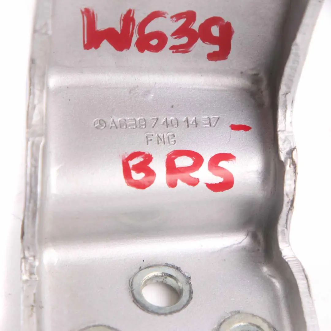 Door Hinge Right O/S Rear Trunk Lower Bottom Brilliant Silver to Mercedes Vito W639 with Part number A6397401437 Mercedes Vito W639 Door Hinge Right O/S Rear Trunk Lower Bottom Brilliant Silver - SKU A6397401437-BRS - Part number A6397401437