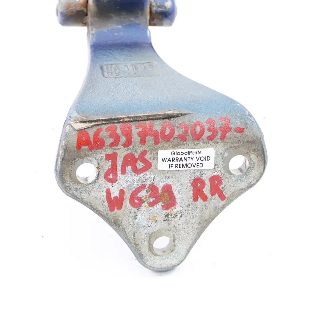 Door Hinge Rear Right O/S Trunk Lower Jaspisblau Blue - 345 to Mercedes Vito W639 with Part number A6397401437 Mercedes Vito W639 Door Hinge Rear Right O/S Trunk Lower Jaspisblau Blue - 345 - SKU A6397401437-JAS - Part number A6397401437