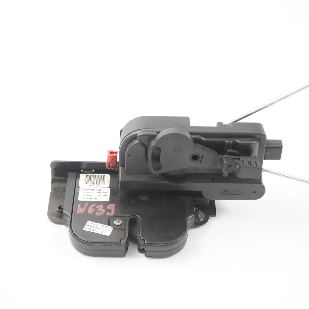 Tapa trasera del maletero Cierre Pestillo para Mercedes Vito Viano W639 con número de pieza A6397401635 Mercedes Vito Viano W639 Tapa trasera del maletero Cierre Pestillo - SKU A6397401635 - Número de pieza A6397401635