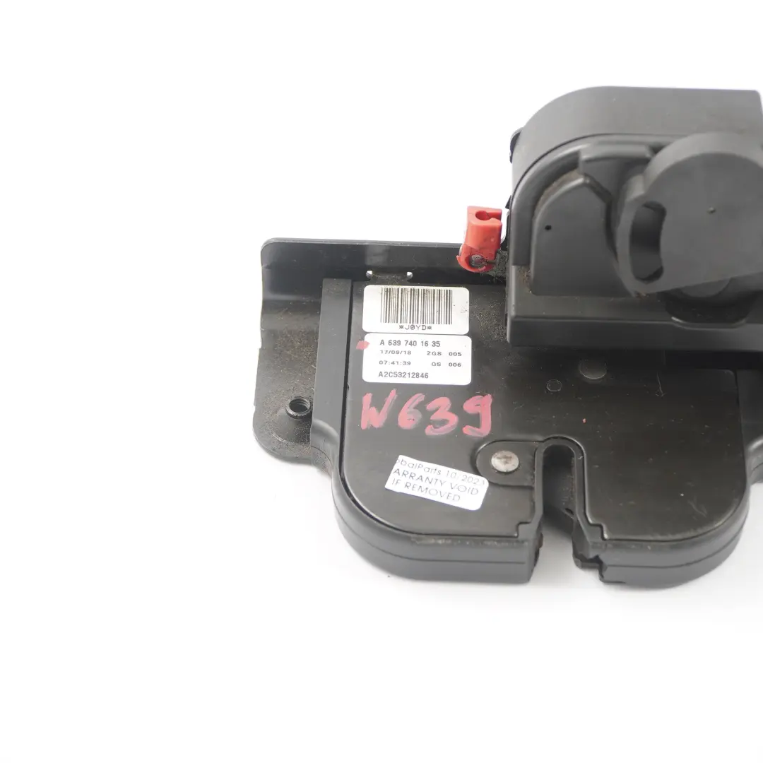 Mercedes Vito W639 Portellone posteriore Coperchio sicurezza Serratura chiusura - SKU A6397401635 - Numero di parte A6397401635