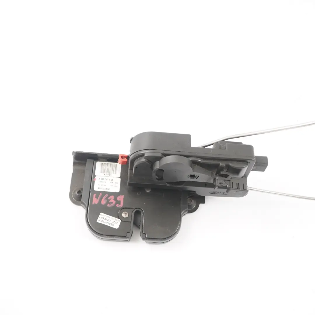 Mercedes Vito Viano W639 Rear Tailgate Boot Lid Lock Catch Latch - SKU A6397401635 - Part number A6397401635