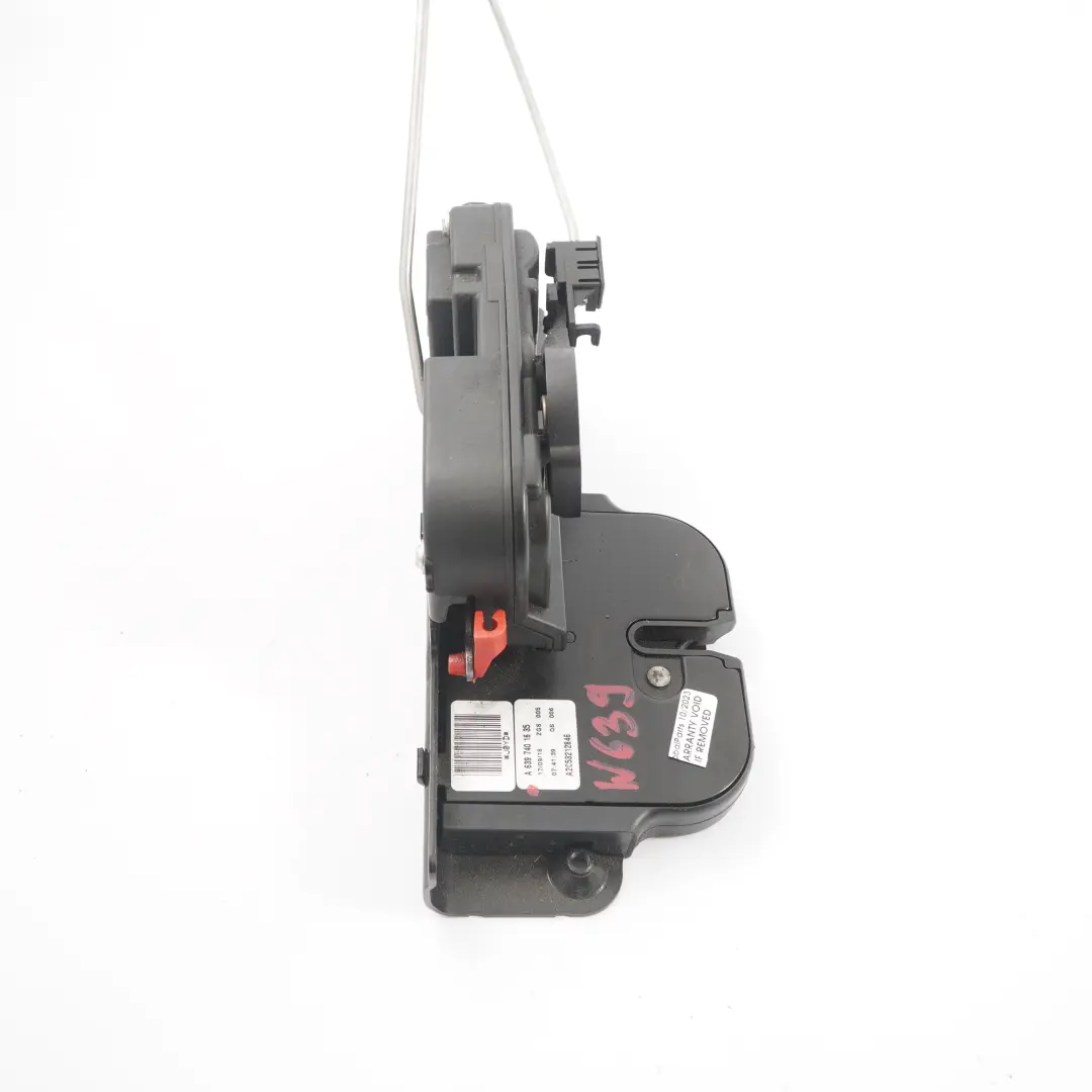 Mercedes Vito W639 Loquet verrouillage couvercle hayon arrière - SKU A6397401635 - Numéro de pièce A6397401635