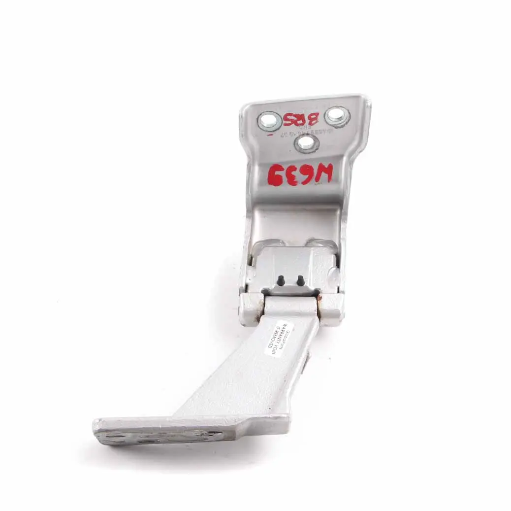 Door Hinge Left N/S Rear Trunk Upper Brilliant Silver - 9744 to Mercedes Vito W639 with Part number A6397401937 Mercedes Vito W639 Door Hinge Left N/S Rear Trunk Upper Brilliant Silver - 9744 - SKU A6397401937-BRS - Part number A6397401937