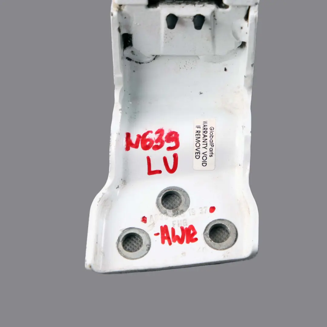 Mercedes Vito W639 Door Hinge Left N/S Rear Trunk Upper Arctic White 9147 - SKU A6397401937 - Part number A6397401937