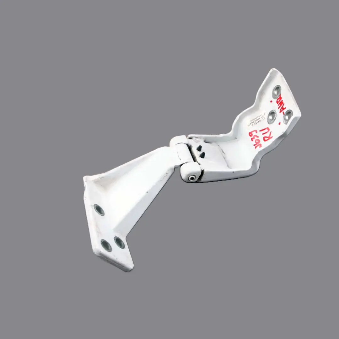 Cerniera Porta Destra Posteriore Baule Superiore Bianco Artico per Mercedes W639 con numero di parte A6397402037 Mercedes W639 Cerniera Porta Destra Posteriore Baule Superiore Bianco Artico - SKU A6397402037 - Numero di parte A6397402037