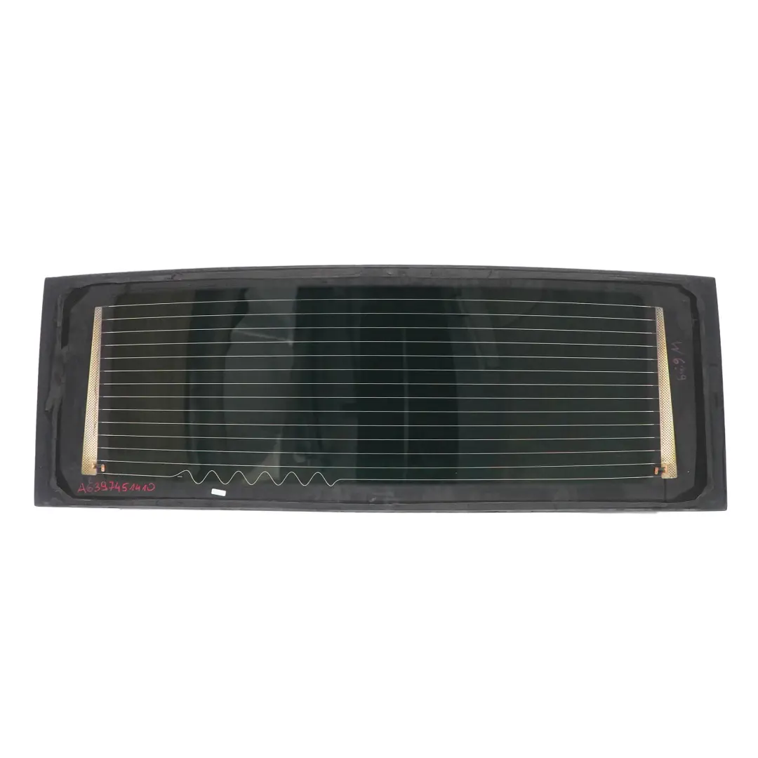 Mercedes Vito W639 Szyba Klapy Bagażnika Tył Tylna AS3 Czarna - SKU A6397451410 - Numer Części A6397451410
