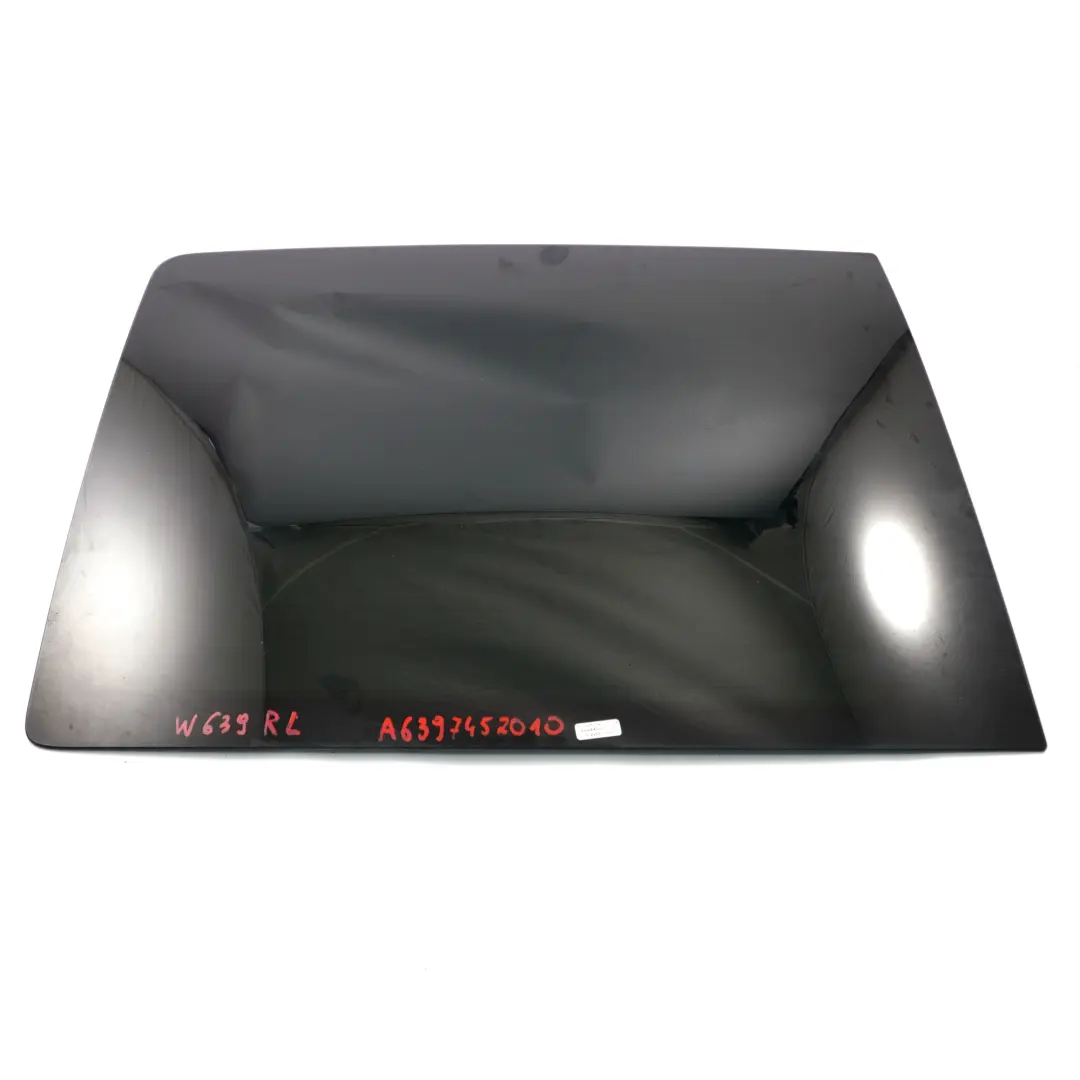 Window Glass Rear Left N/S Boot Trunk Door Tinted AS3 to Mercedes Vito W639 with Part number A6397452010 Mercedes Vito W639 Window Glass Rear Left N/S Boot Trunk Door Tinted AS3 - SKU A6397452010 - Part number A6397452010