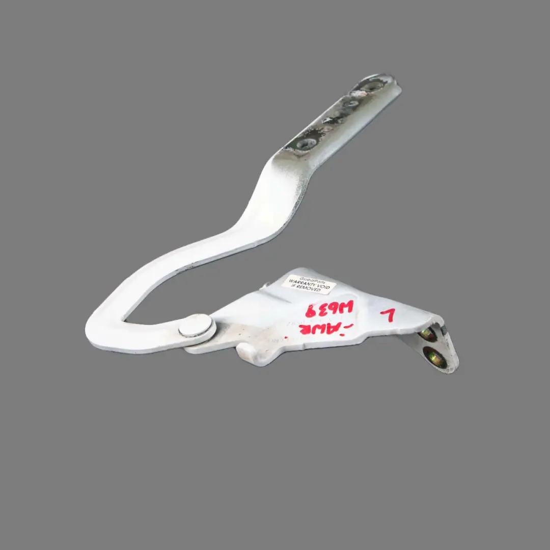 Cerniera Cofano Cofano Sinistra Bianco Artico - 9147 per Mercedes W639 con numero di parte A6397500251 Mercedes W639 Cerniera Cofano Cofano Sinistra Bianco Artico - 9147 - SKU A6397500251-ARW - Numero di parte A6397500251