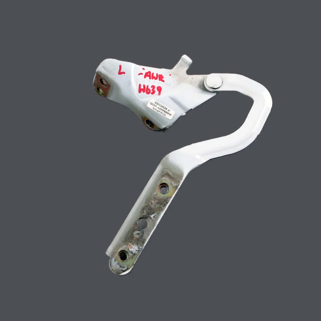 Capo Bisagra Capo Izquierda Blanco artico - 9147 para Mercedes Vito W639 con número de pieza A6397500251 Mercedes Vito W639 Capo Bisagra Capo Izquierda Blanco artico - 9147 - SKU A6397500251-ARW - Número de pieza A6397500251