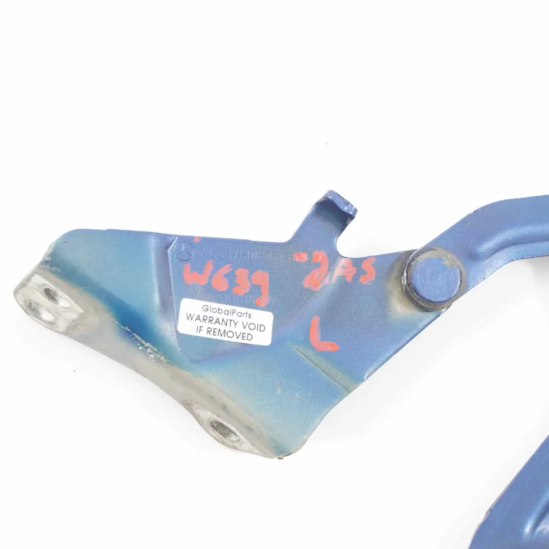 Motorhaube Scharnier Motorhaube Links Jaspisblau Blau - 345 für Mercedes Vito W639 mit Teilenummer A6397500251 Mercedes Vito W639 Motorhaube Scharnier Motorhaube Links Jaspisblau Blau - 345 - SKU A6397500251-JAS - Teilenummer A6397500251