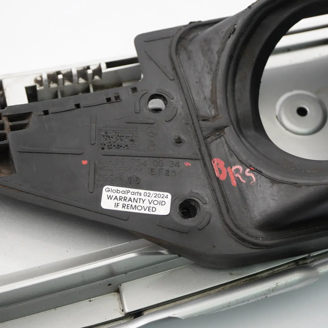 Filler Flap Cover Trim A6397540034 Brilliant Silver 9744 to Mercedes Vito W639 Fuel with Part number A6397500304 Mercedes Vito W639 Fuel Filler Flap Cover Trim A6397540034 Brilliant Silver 9744 - SKU A6397500304-BRS - Part number A6397500304