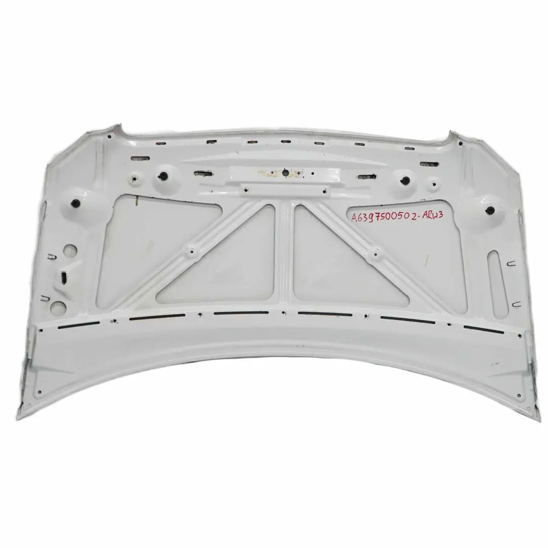 Maska Silnika Arctic White 9147 do Mercedes Vito W639 o numerze A6397500502 Mercedes Vito W639 Maska Silnika Arctic White 9147 - SKU A6397500502-ARW3 - Numer Części A6397500502