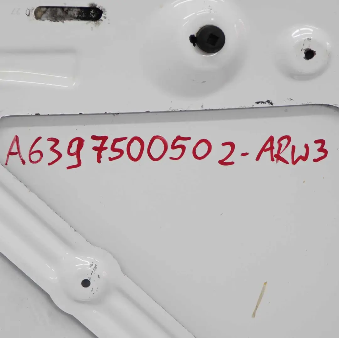 Maska Silnika Arctic White 9147 do Mercedes Vito W639 o numerze A6397500502 Mercedes Vito W639 Maska Silnika Arctic White 9147 - SKU A6397500502-ARW3 - Numer Części A6397500502