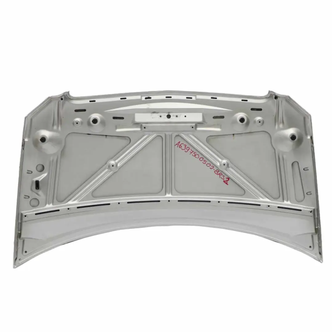 Mercedes W639 Maska Silnika Brilliant Silver 9744 - SKU A6397500502-BRS2 - Numer Części A6397500502