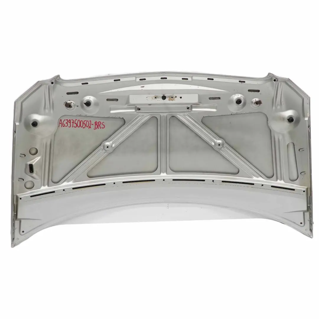 Mercedes W639 Maska Silnika Brilliant Silver 9744 - SKU A6397500502-BRS - Numer Części A6397500502