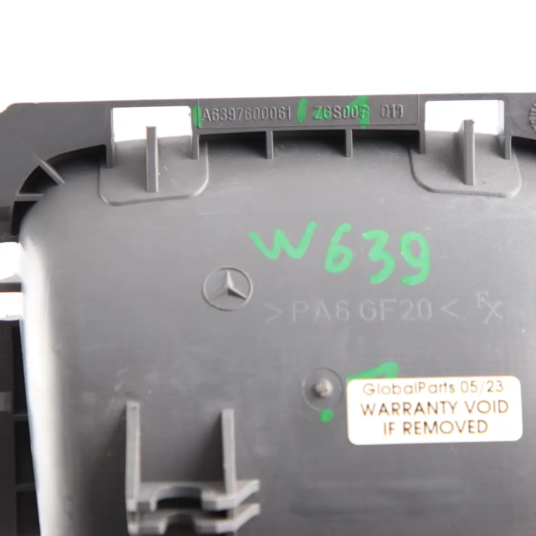 Mercedes Vito W639 Tailgate Boot Trunk Lid Interior Grab Handle Open - SKU A6397600061-1 - Part number A6397600061