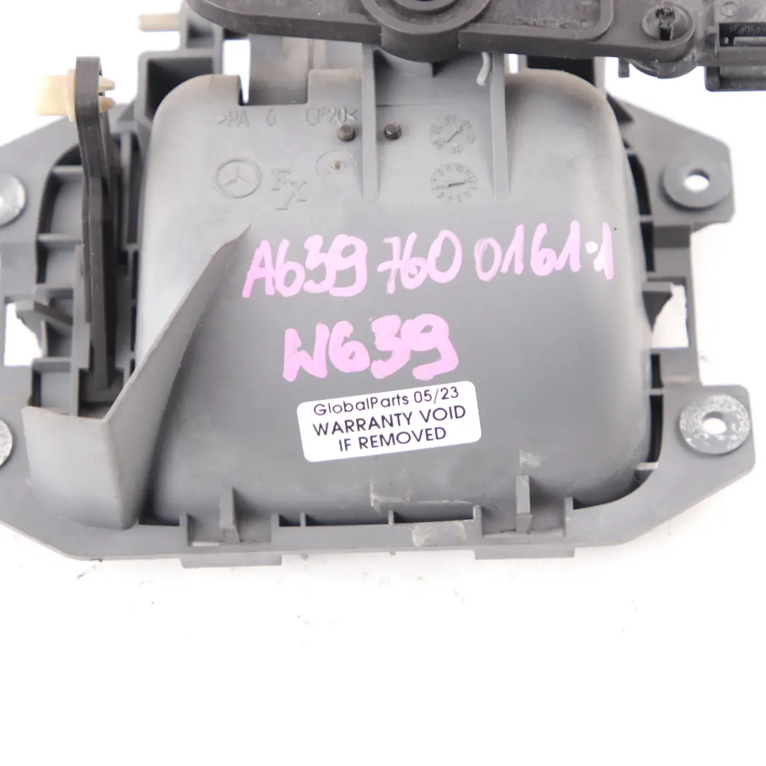 Trunk Lid Grab Handle Interior Open to Mercedes Vito W639 Tailgate with Part number A6397600161 Mercedes Vito W639 Tailgate Trunk Lid Grab Handle Interior Open - SKU A6397600161-1 - Part number A6397600161