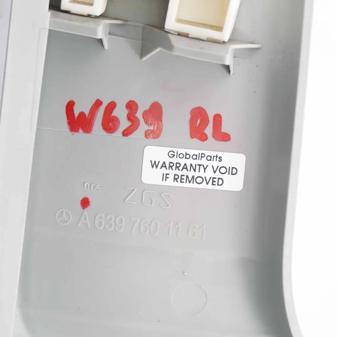 Mercedes W639 Klamka Drzwi Przesuwnych Lewy Tył - SKU A6397601161 - Numer Części A6397601161