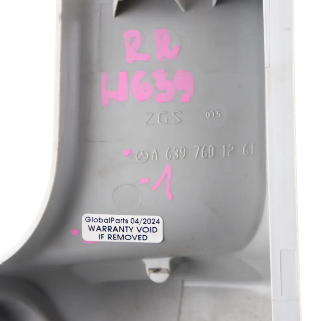 Sliding Door Handle Door Opener Right O/S to Mercedes W639 Rear with Part number A6397601261 Mercedes W639 Rear Sliding Door Handle Door Opener Right O/S - SKU A6397601261-1 - Part number A6397601261